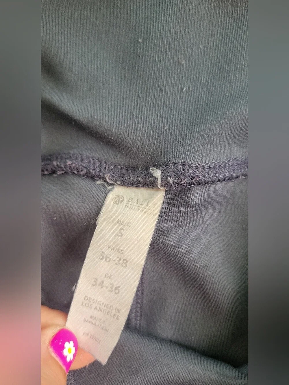 Bally High-Waist Flared Yoga Pants Gray Sz Small Pockets Exercise Lounge Stretch